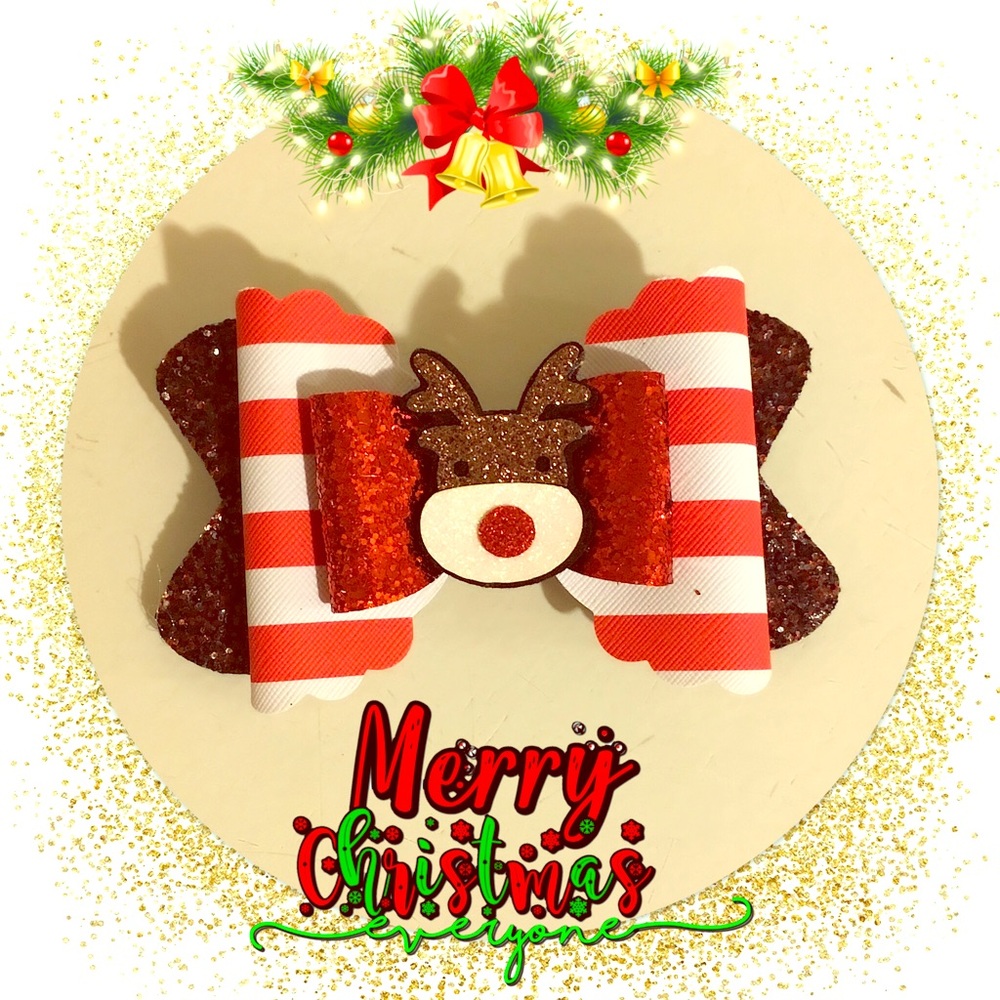 Rudolf hair bow